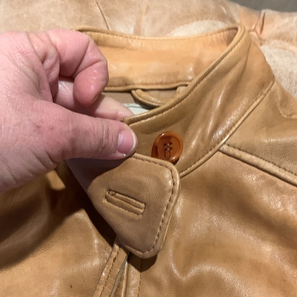 Lucky Brand Leather Jacket Size M - Picture 4 of 16